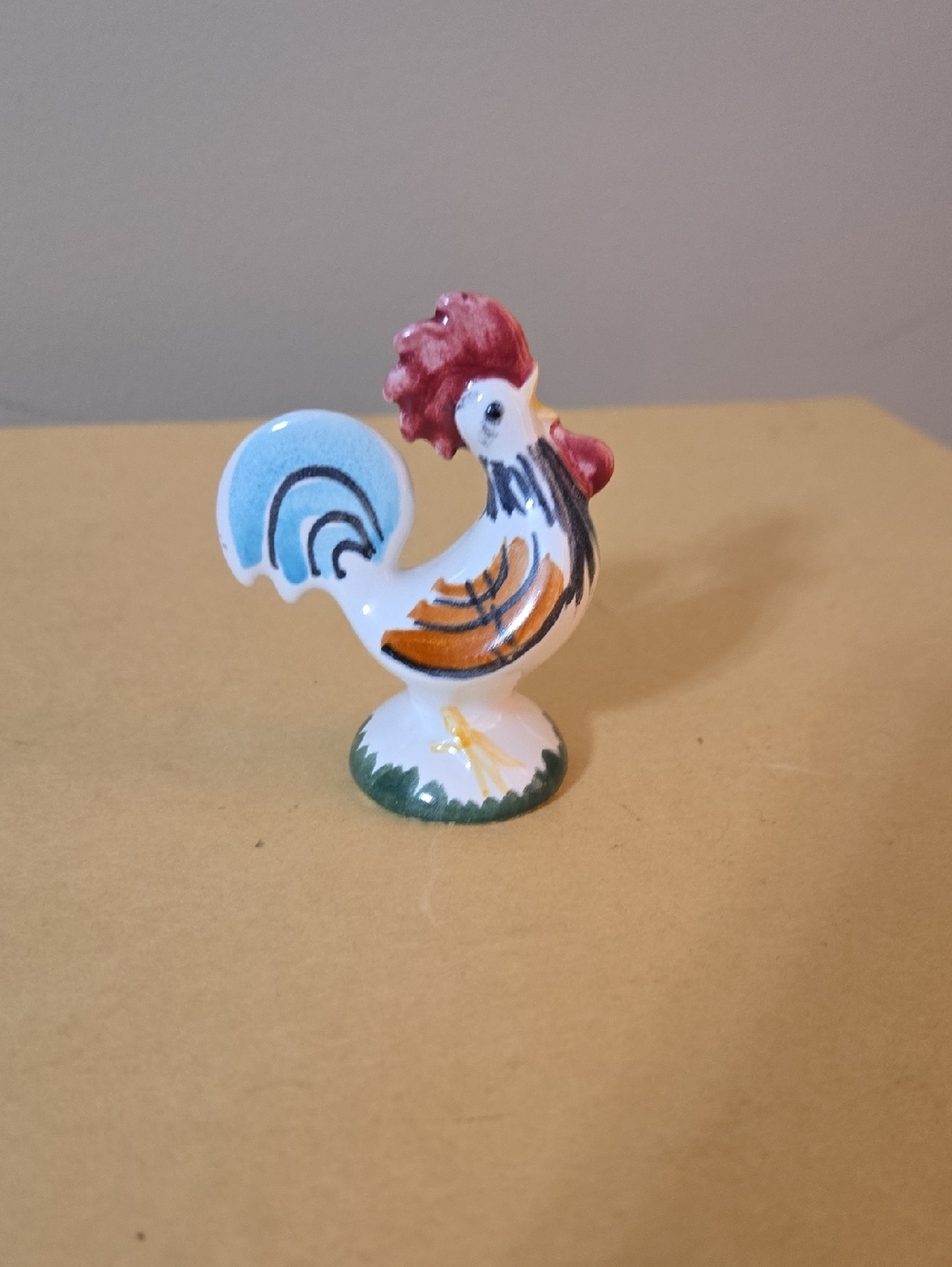 Goebel Ceramic Rooster Figurine - Multicolor 3 Inches